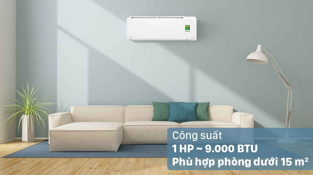 Máy lạnh - Toshiba Inverter 1.0 HP RAS-H10E2KCVG-V - Xuất sứ Thái Lan